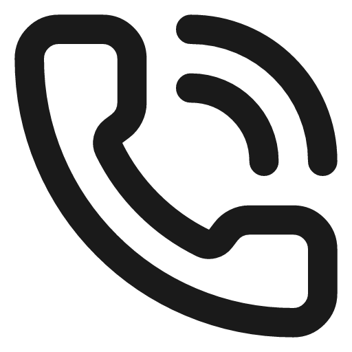 Phone call icon, line style, from Lucide