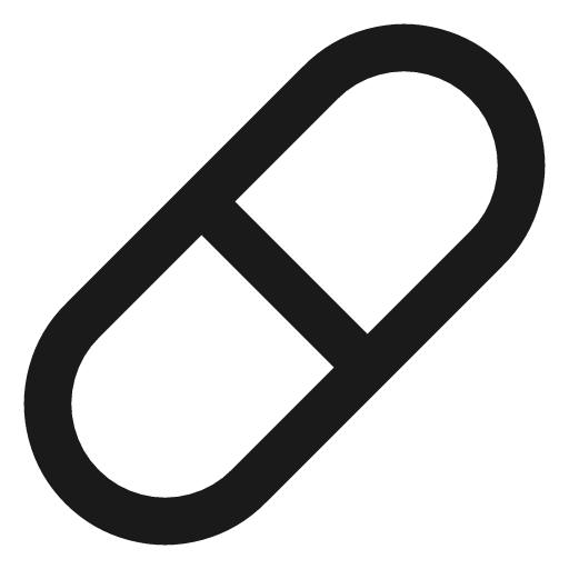 Pill icon, line style, from Lucide