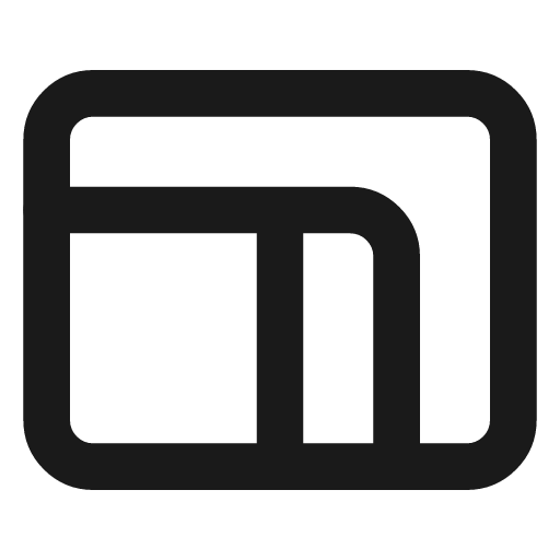 Proportions icon, line style, from Lucide