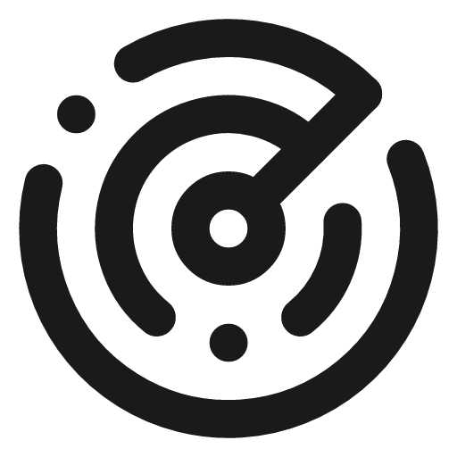 Radar icon, line style, from Lucide