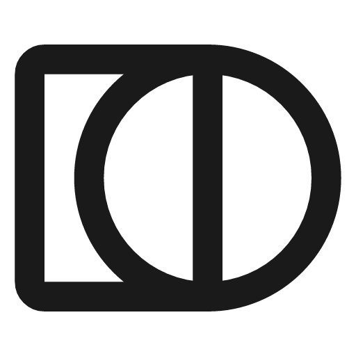 Rectangle circle icon, line style, from Lucide