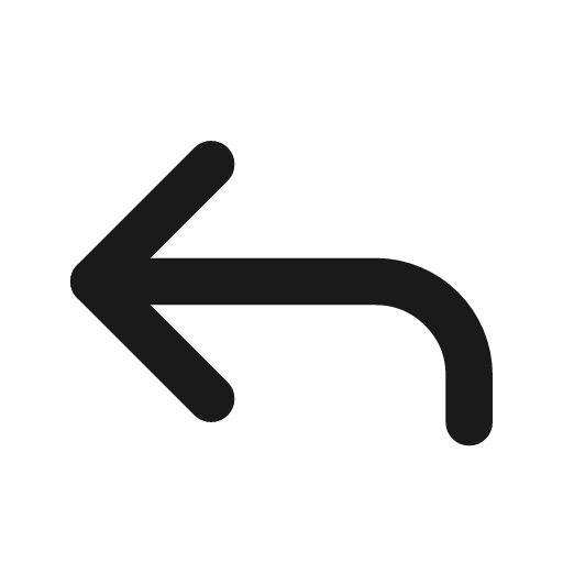Reply icon, line style, from Lucide