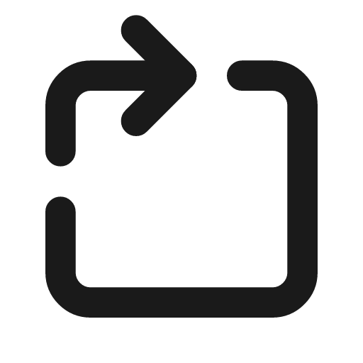 Rotate cw square icon, line style, from Lucide