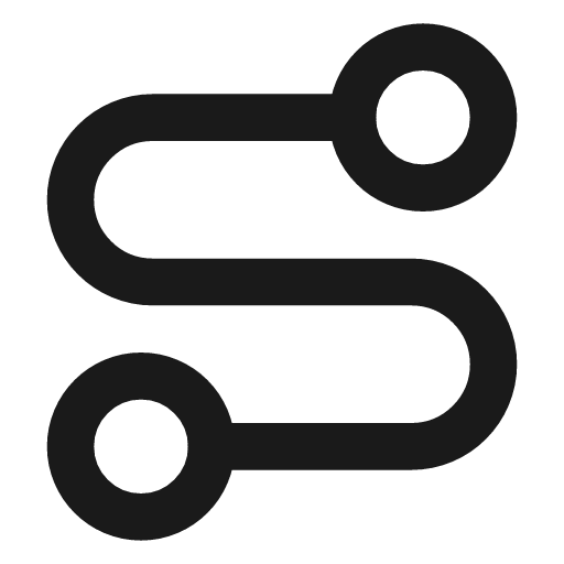 Route icon, line style, from Lucide