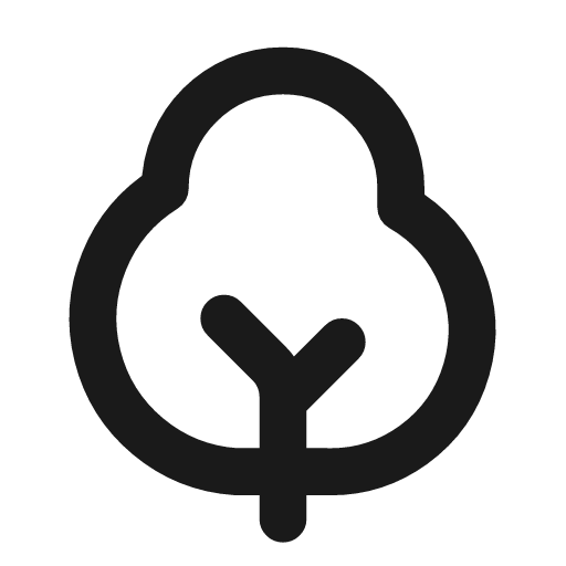 Shrub icon, line style, from Lucide