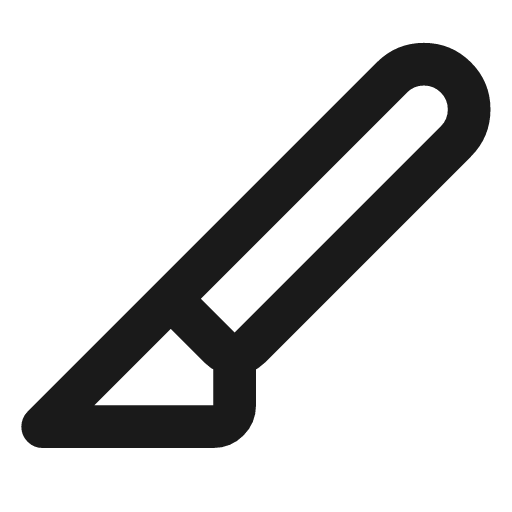 Slice icon, line style, from Lucide