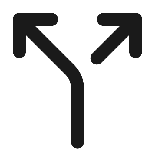 Split icon, line style, from Lucide