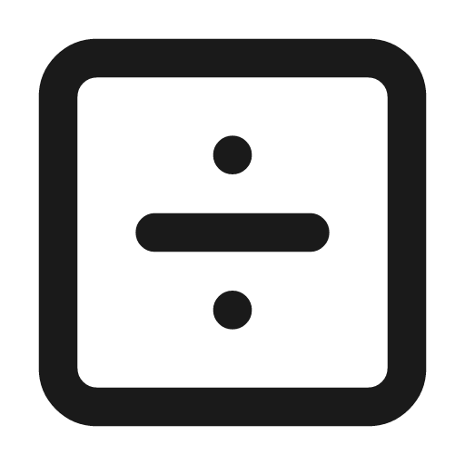Square divide icon, line style, from Lucide