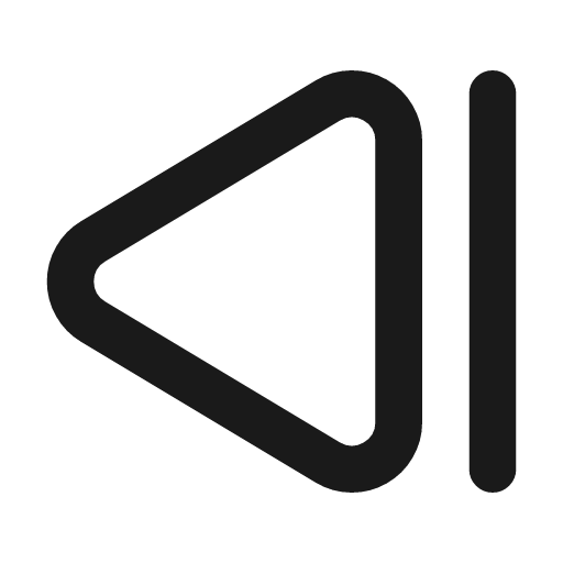 Step back icon, line style, from Lucide