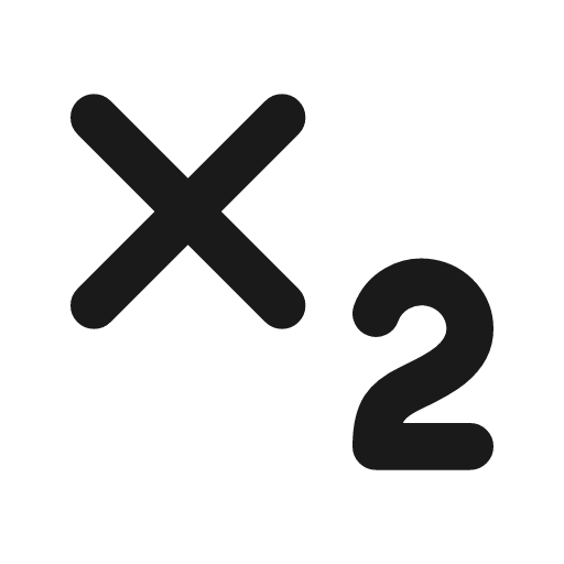 Subscript icon, line style, from Lucide