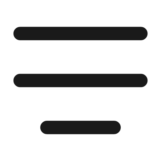 Text align justify center icon, line style, from Lucide