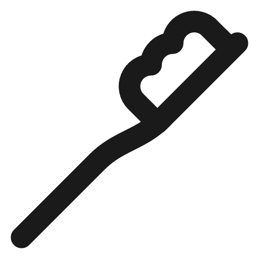 Toothbrush icon, line style, from Lucide