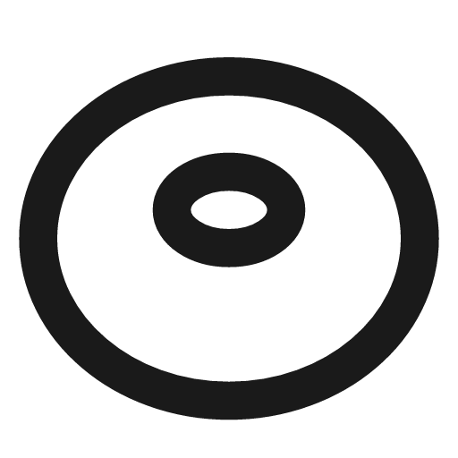 Torus icon, line style, from Lucide