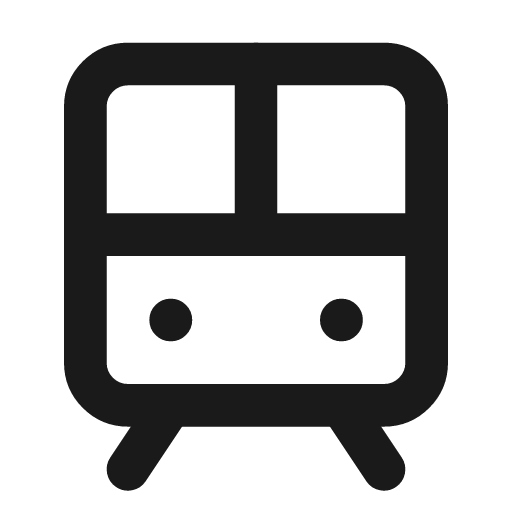 Tram front icon, line style, from Lucide