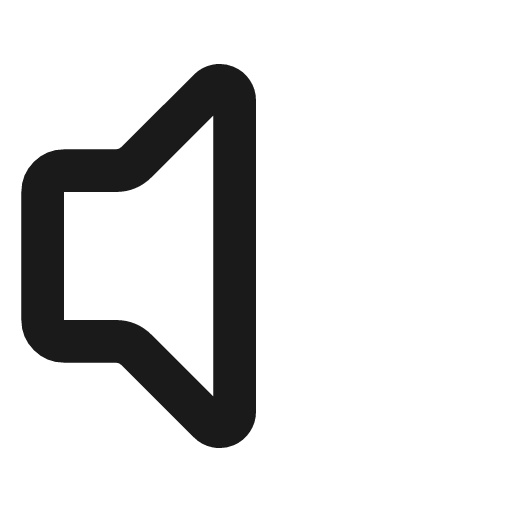 Volume icon, line style, from Lucide