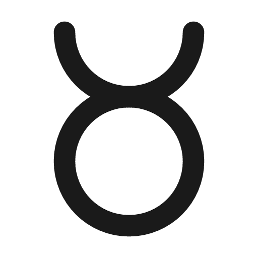 Zodiac taurus icon, line style, from Lucide