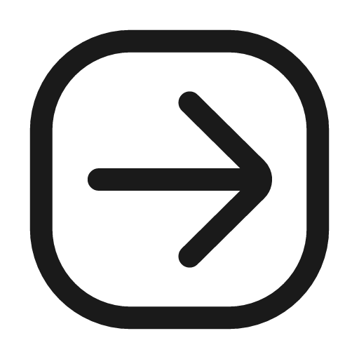 Arrow right square icon, line style, from Mage Icons