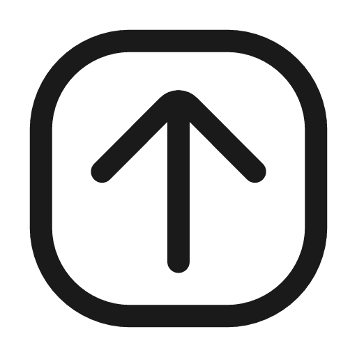 Arrow up square icon, line style, from Mage Icons