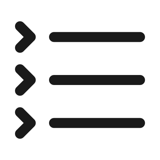 Arrowlist icon, line style, from Mage Icons