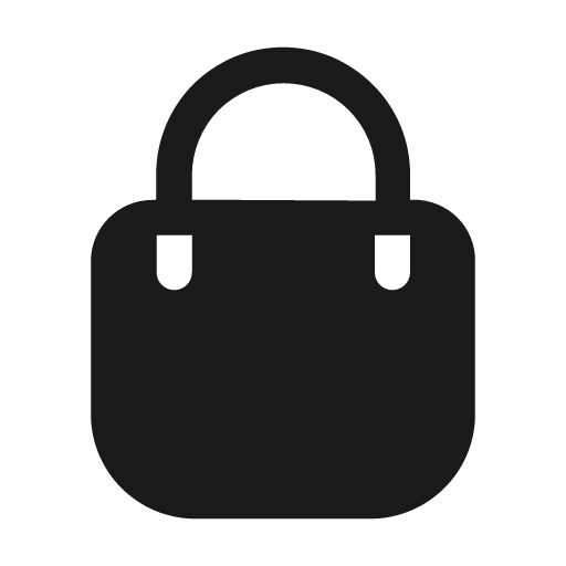 Bag a fill icon, filled style, from Mage Icons