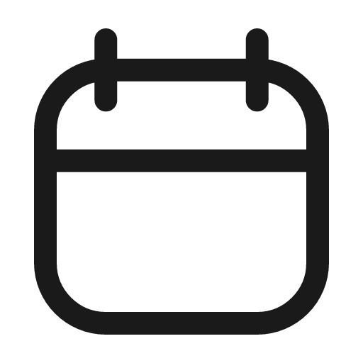 Calendar icon, line style, from Mage Icons