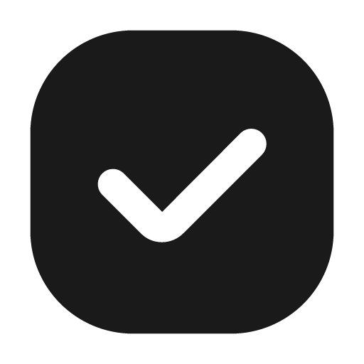 Check square fill icon, filled style, from Mage Icons