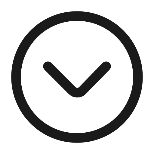 Chevron down circle icon, line style, from Mage Icons