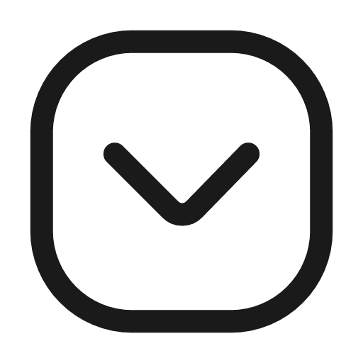 Chevron down square icon, line style, from Mage Icons
