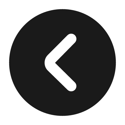Chevron left circle fill icon, filled style, from Mage Icons