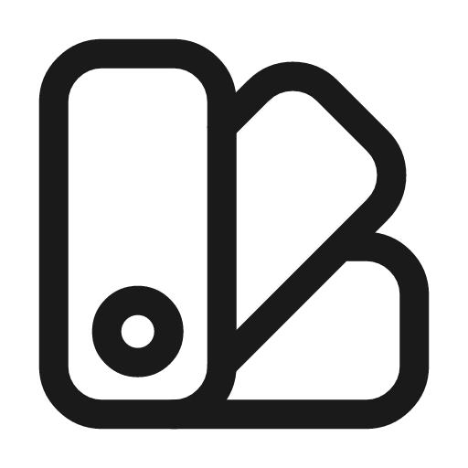 Color swatch icon, line style, from Mage Icons
