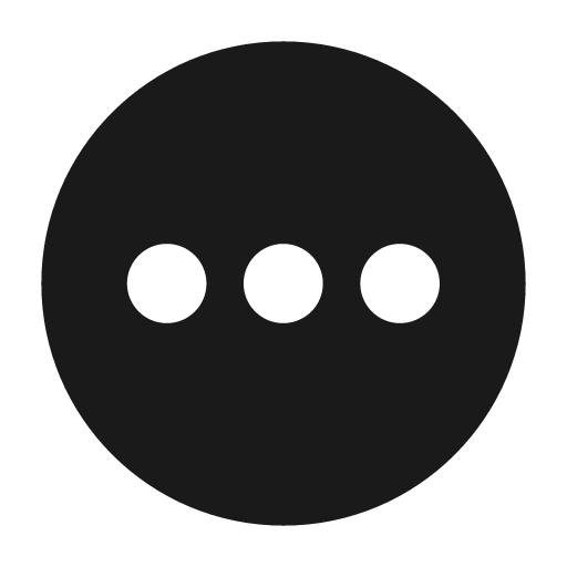 Dots horizontal circle fill icon, filled style, from Mage Icons