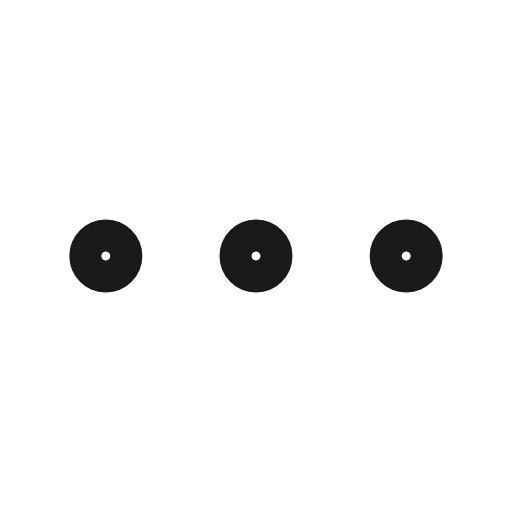 Dots horizontal icon, line style, from Mage Icons