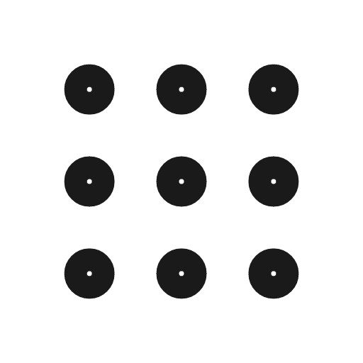 Dots menu icon, line style, from Mage Icons