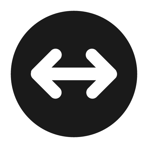 Double arrow circle fill icon, filled style, from Mage Icons