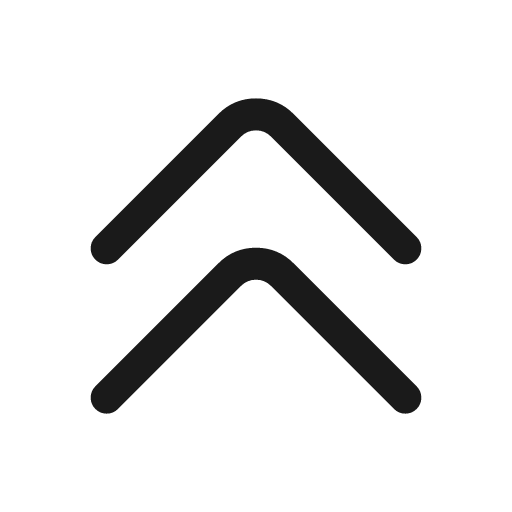 Double arrow up icon, line style, from Mage Icons