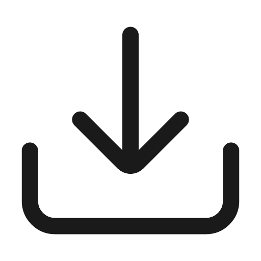 Download icon, line style, from Mage Icons
