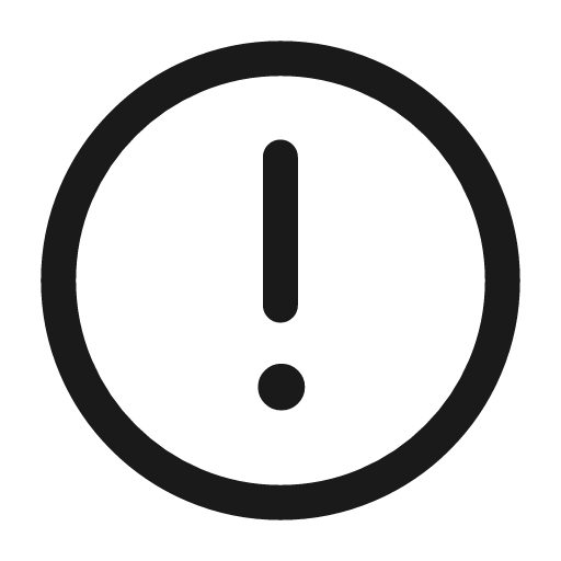 Exclamation circle icon, line style, from Mage Icons