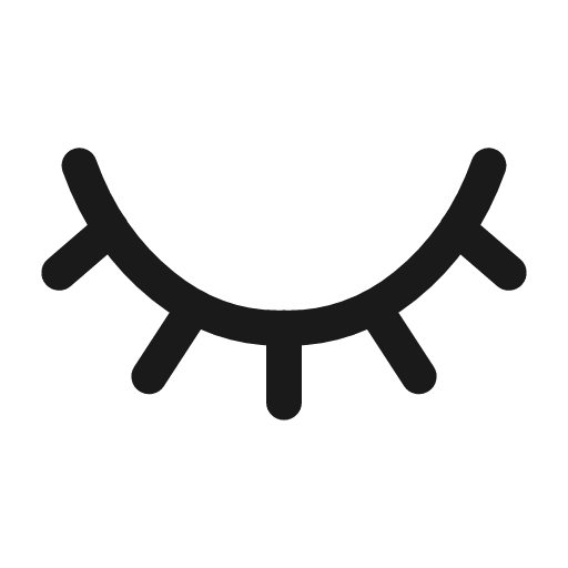 Eye closed icon, line style, from Mage Icons