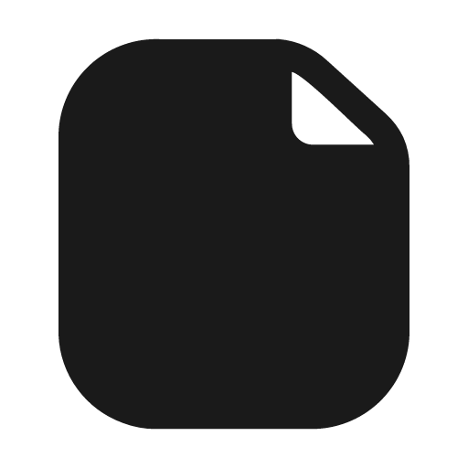 File fill icon, filled style, from Mage Icons