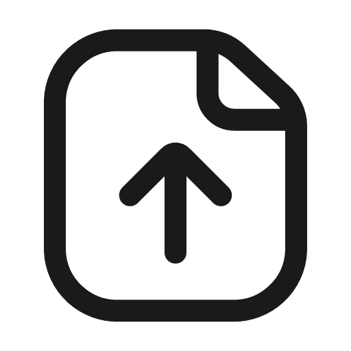 File upload icon, line style, from Mage Icons