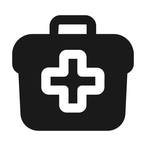 First aid kit fill icon, filled style, from Mage Icons