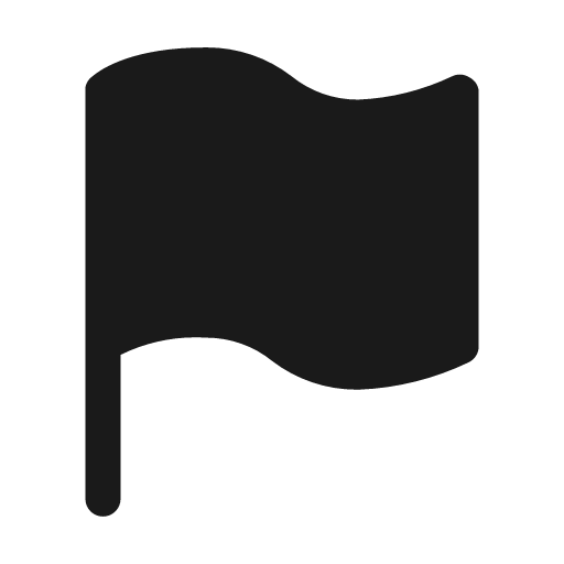 Flag fill icon, filled style, from Mage Icons