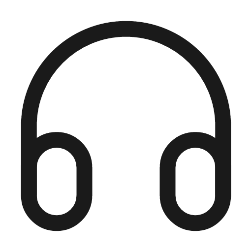 Heaphone icon, line style, from Mage Icons