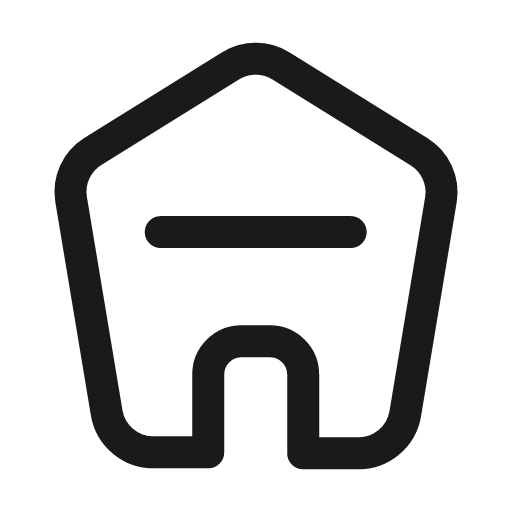 Home 4 icon, line style, from Mage Icons