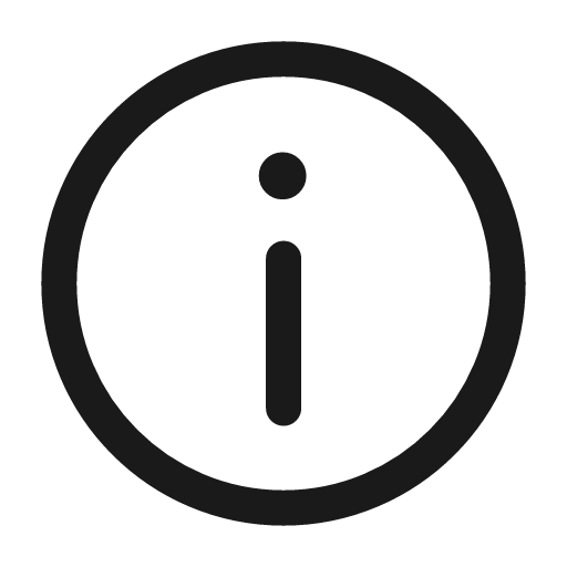 Information circle icon, line style, from Mage Icons