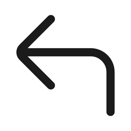 L arrow up left icon, line style, from Mage Icons