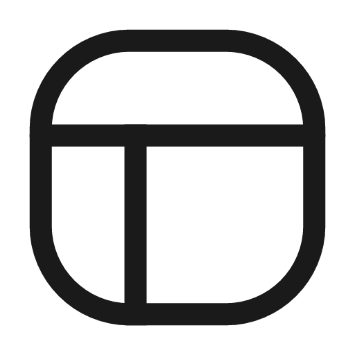 Layout up left icon, line style, from Mage Icons