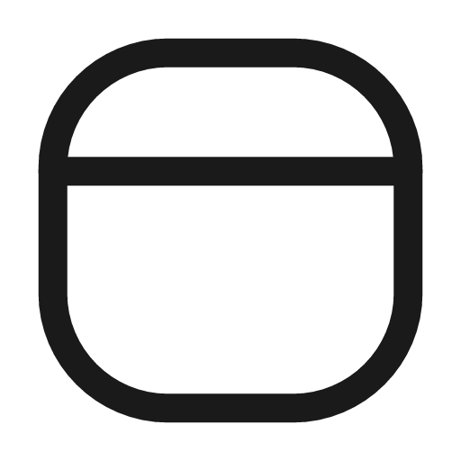 Layout up icon, line style, from Mage Icons