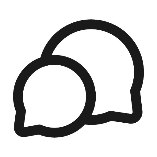 Message conversation icon, line style, from Mage Icons