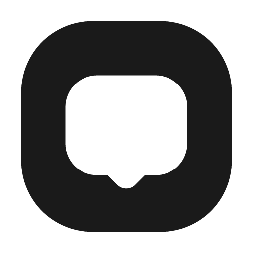 Message square fill icon, filled style, from Mage Icons